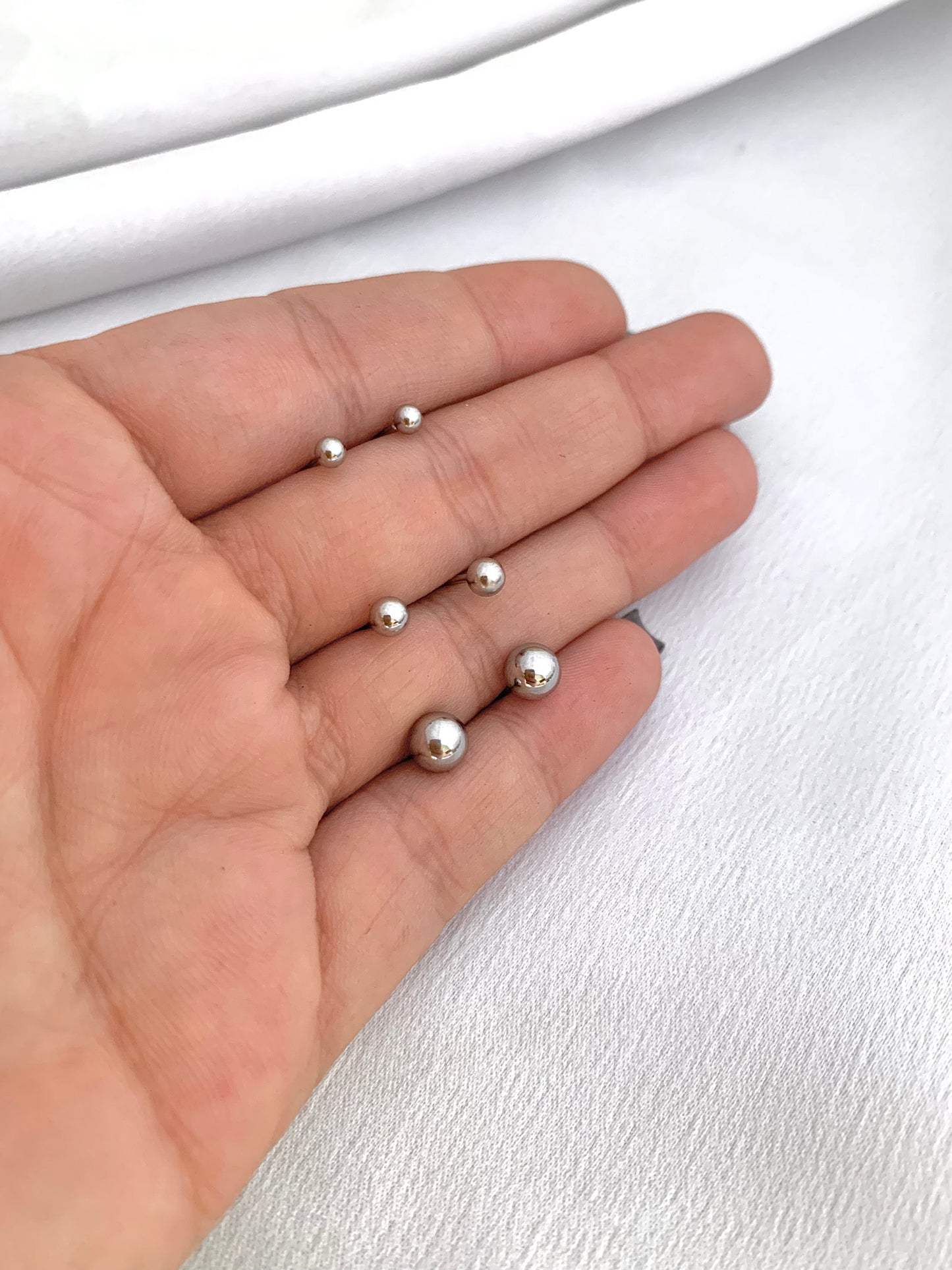 Brinquinho bolinha de aço inox - Antialérgicos
