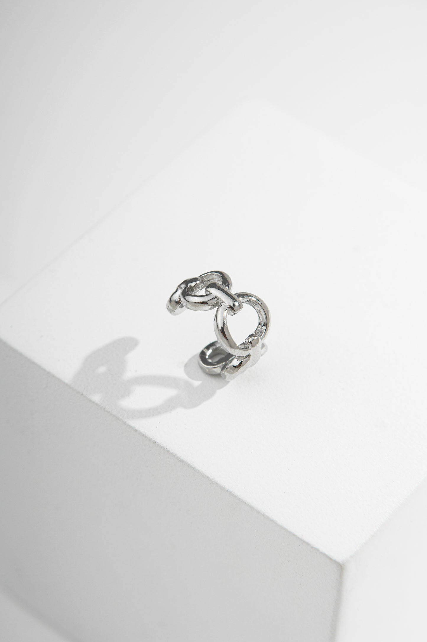 Piercing fake corrente bridão aço inox