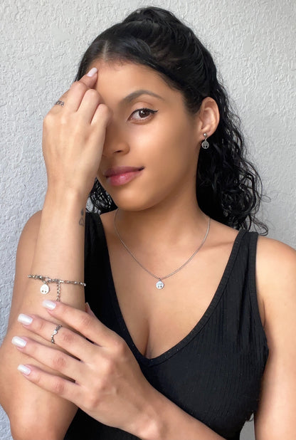 Conjunto Arvore da vida (Colar, Pulseira e Brinco)