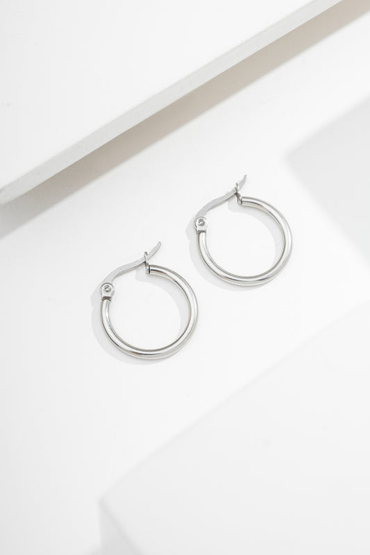 Argola fecho italiano 2x1.5cm de aço